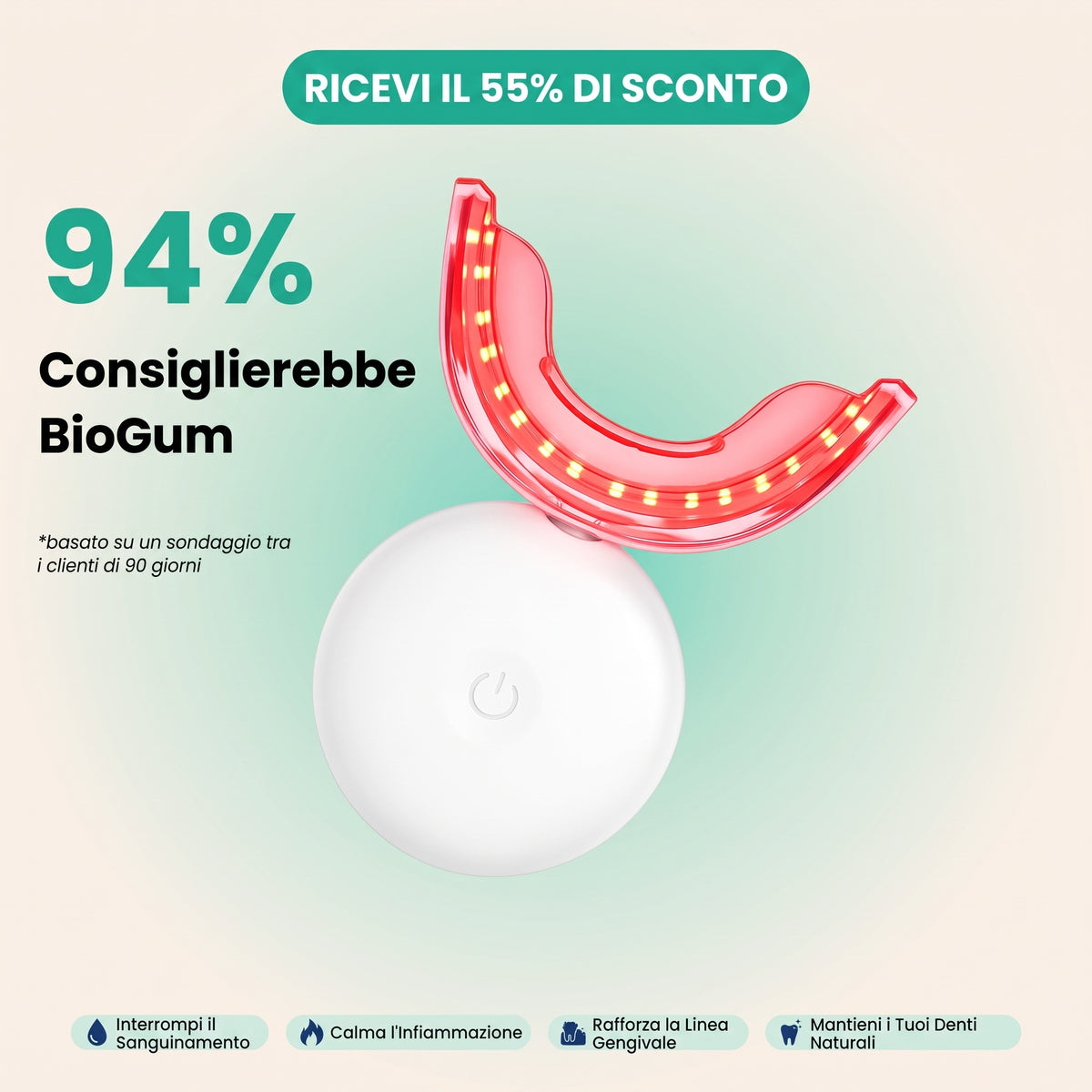 Ripristina la Salute del Tuo Sorriso in 12 Minuti al Giorno - BioGum™